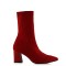 Çorap Topuklu Bot Kırmızı