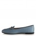 Loafer Ayakkabı Mavi Hakiki Deri Tokalı