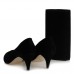 Siyah Az Topuklu Stiletto Ayakkabı Portföy Çanta Kombin
