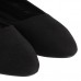 Babet Ayakkabı Siyah Süet Sivri Model