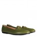Ayakkabı Babet Yeşil Hakiki Deri Tokalı