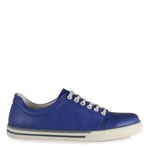 Sneakers Ayakkabı Bağcıklı Model Mavi Renk