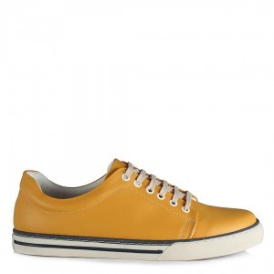 Sneakers Ayakkabı Sarı Bağcıklı