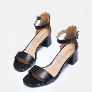 Az Topuklu Ayakkabı Sandalet Siyah