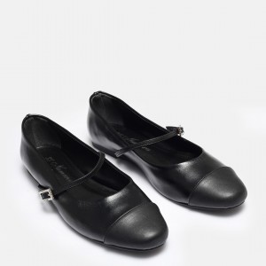 Babet Ayakkabı Siyah Balerin Model