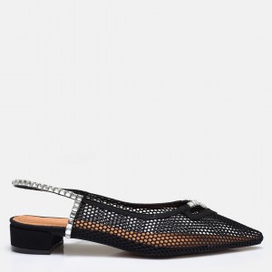 Siyah File Stiletto  Ayakkabı