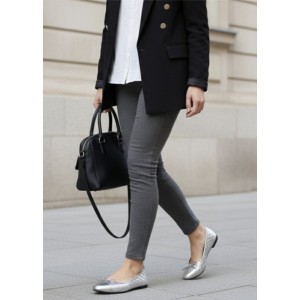 Düz Ayakkabı Babet Lame Rengi Düz Ayakkabı Babet Lame Rengi