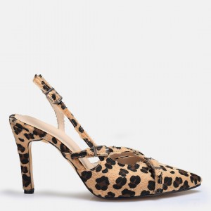Stiletto Leopar Arkası Açık