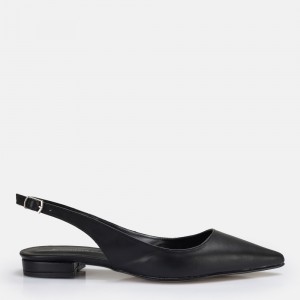 Babet Ayakkabı Siyah Stiletto Model