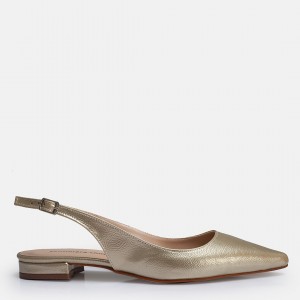 Babet Ayakkabı Altın Stiletto Model