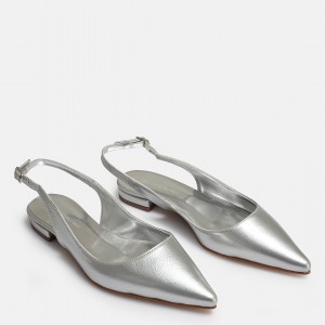 Babet Ayakkabı Gümüş Stiletto Model
