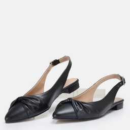 Babet Ayakkabı Siyah Arkası Açık Babet Ayakkabı Siyah Arkası Açık