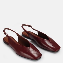 Babet Ayakkabı Bordo Arkası Açık Babet Ayakkabı Bordo Arkası Açık