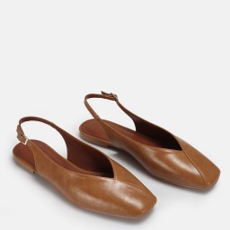 Babet Ayakkabı Camel Arkası Açık Babet Ayakkabı Camel Arkası Açık