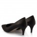 Az Topuklu Ayakkabı Siyah Yaldızlı Model